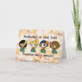 アロハ蜂蜜の母の日カード カード (裏面)