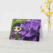 アロハ蜂蜜の母の日カード カード (黄色い花)