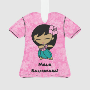 アロハ蜂蜜のMele Kalikimakaのハワイアンのアロハワイシャツ オーナメント