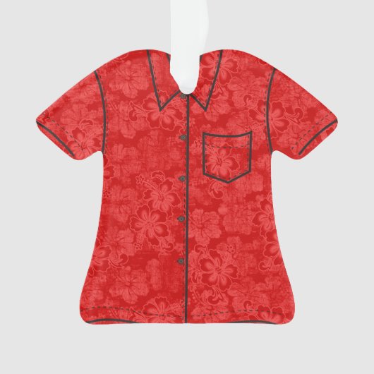 アロハ蜂蜜のMele Kalikimakaのハワイアンのアロハワイシャツ オーナメント (正面)