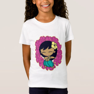 "アロハ蜂蜜"の女の子のティー Tシャツ