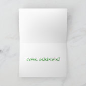 "アロハ蜂蜜"は祝います! カード (内部)