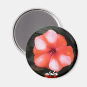 アロハ赤と白 マグネット (正面/裏面)