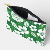 アロハ金曜日模様（緑） アクセサリーポーチ (見開き)