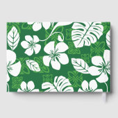 アロハ金曜日模様（緑） ゲストブック (裏面)