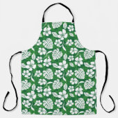 アロハ金曜日（緑） エプロン (正面)