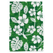 アロハ金曜日（緑） ミディアムペーパーバッグ (裏面)