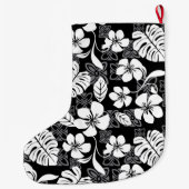 アロハ金曜日（黒） ラージクリスマスストッキング (裏面)