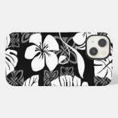アロハ金曜日（黒） iPhoneケース (裏面横)