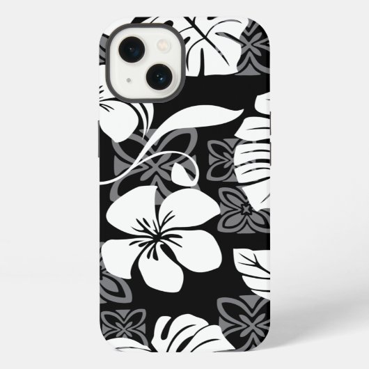 アロハ金曜日（黒） iPhoneケース (裏面)