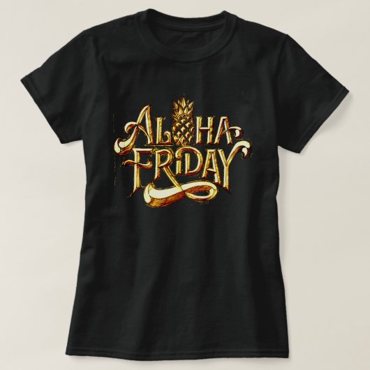 アロハ金曜日 Tシャツ (デザイン正面)