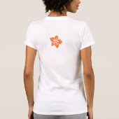 "アロハ黄色の蜂蜜"の女性ティー Tシャツ (裏面)