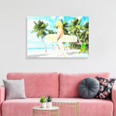 アロハ01キャンバス印刷 キャンバスプリント (インサイチュ (リビング))