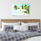 アロハ01キャンバス印刷 キャンバスプリント (インサイチュ (寝室))