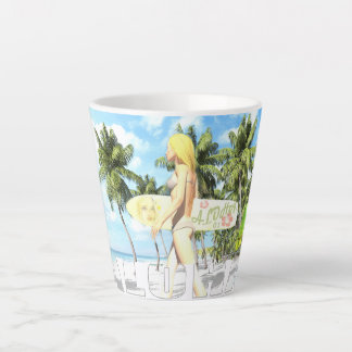 アロハ01 カフェラテマグ