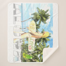 アロハ01 シェルパブランケット