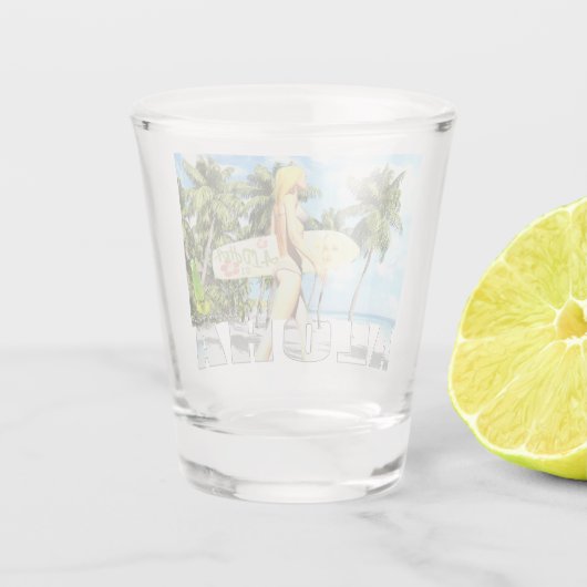 アロハ01 ショットグラス (裏面)