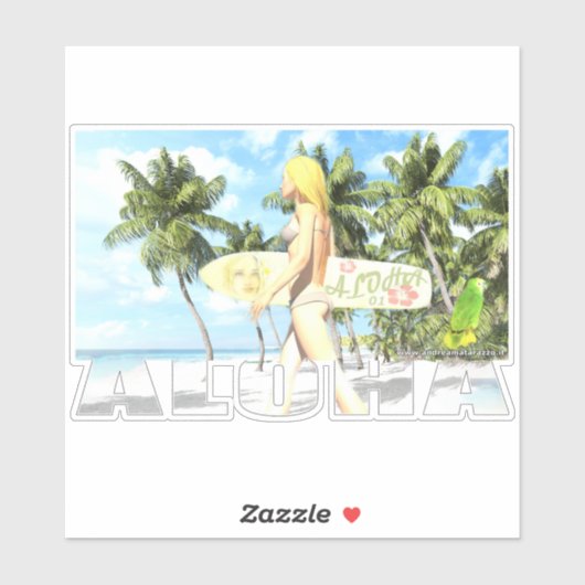 アロハ01 シール (シート)