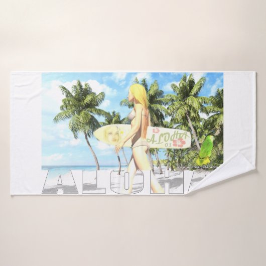 アロハ01 バスタオルセット (バスタオル)