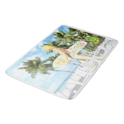 アロハ01 バスマット (アングル)