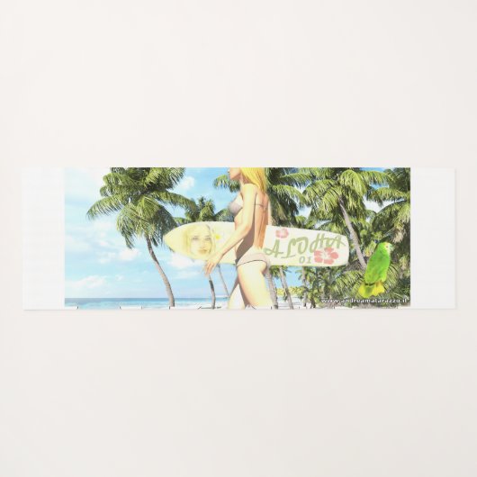 アロハ01 ヨガマット (裏面(横))