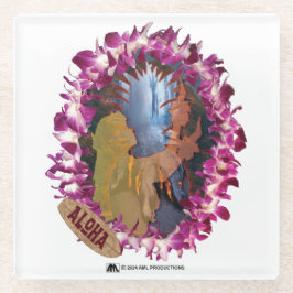 アロハ10 ガラスコースター