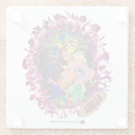 アロハ13 ガラスコースター (裏面)