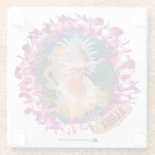 アロハ28 ガラスコースター (裏面)