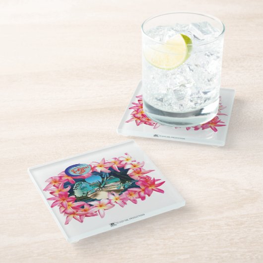アロハ2 12 ガラスコースター (アングル)