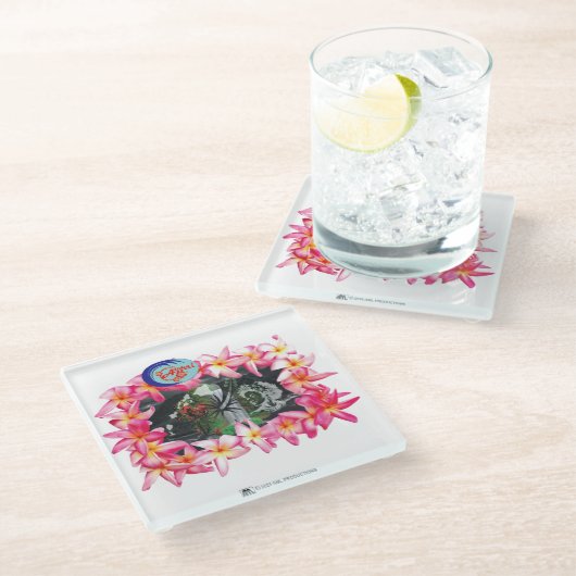 アロハ2 2 ガラスコースター (アングル)