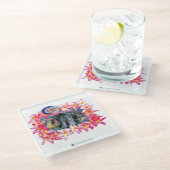 アロハ2 3バージョン1 ガラスコースター (アングル)