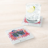 アロハ2 4バージョン2 ガラスコースター (アングル)