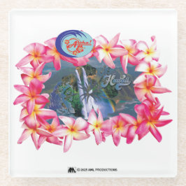 アロハ2 4バージョン2 ガラスコースター