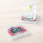 アロハ2 8 ガラスコースター (アングル)