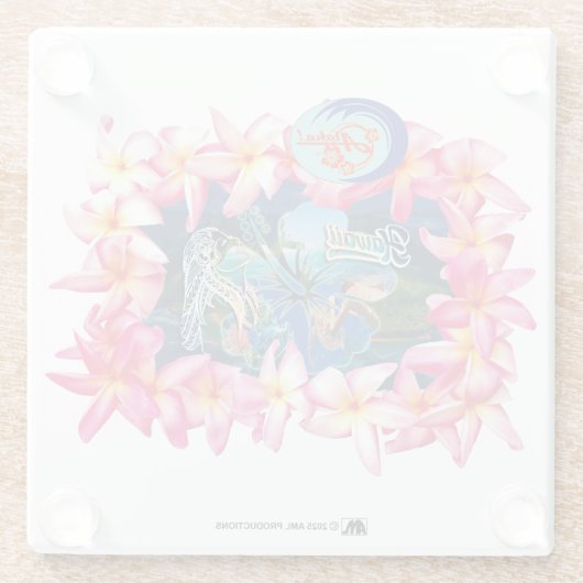 アロハ2 8 ガラスコースター (裏面)