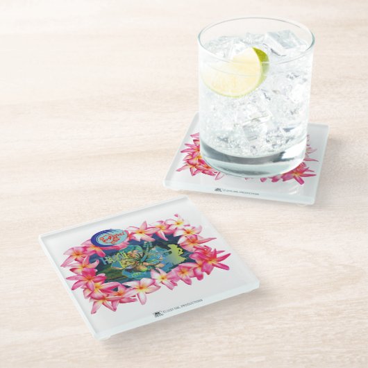 アロハ2 9 ガラスコースター (アングル)