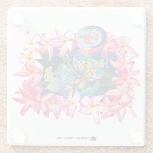 アロハ2 9 ガラスコースター (裏面)