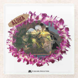 アロハ33バージョン1 ガラスコースター