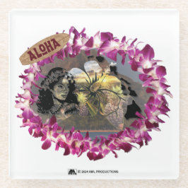 アロハ33バージョン2 ガラスコースター