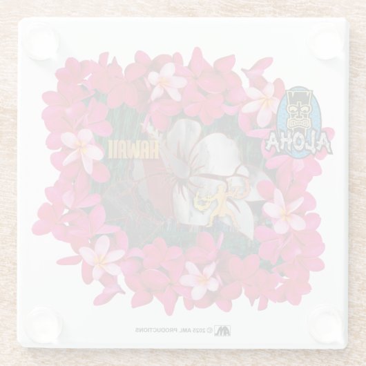 アロハ3 1 ガラスコースター (裏面)