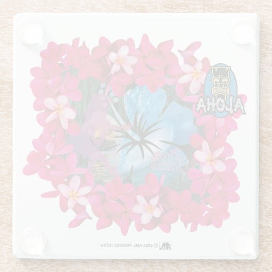 アロハ3 6 ガラスコースター (裏面)