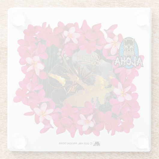 アロハ3 7 ガラスコースター (裏面)