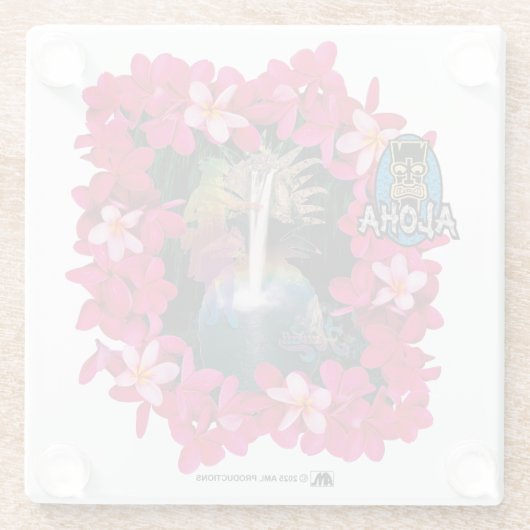 アロハ3 9 ガラスコースター (裏面)