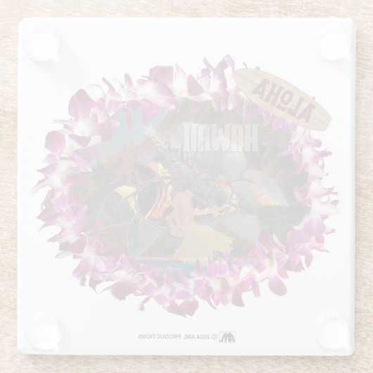 アロハ43 ガラスコースター (裏面)