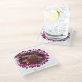 アロハ45バージョン2 ガラスコースター (アングル)