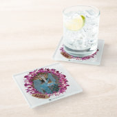 アロハ46 ガラスコースター (アングル)