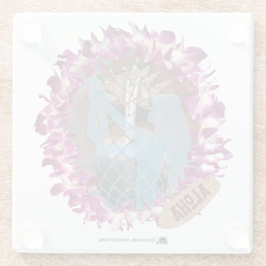 アロハ46 ガラスコースター (裏面)