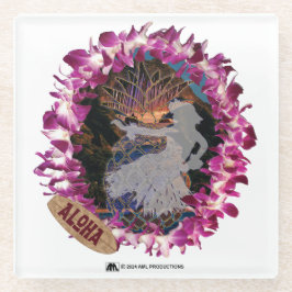 アロハ49バージョン1 ガラスコースター