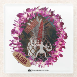 アロハ50 ガラスコースター