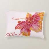 アロハ|のハワイのハイビスカスの花 アクセントクッション (裏面)